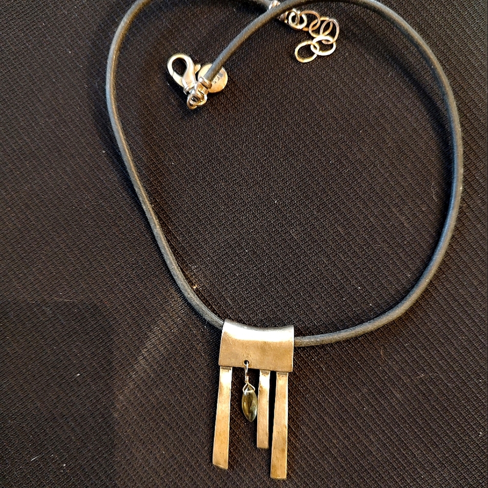 Annie Adams custom sterling/labradorite necklace